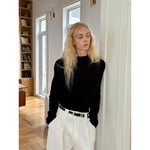 Basic Long-Sleeve Mock Neck T-Shirt 4