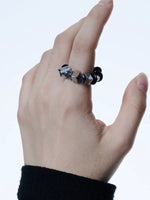 Beaded Punk Open Ring 5