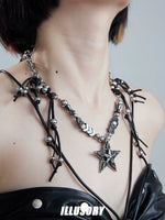 Beaded Star Pendant Necklace 4
