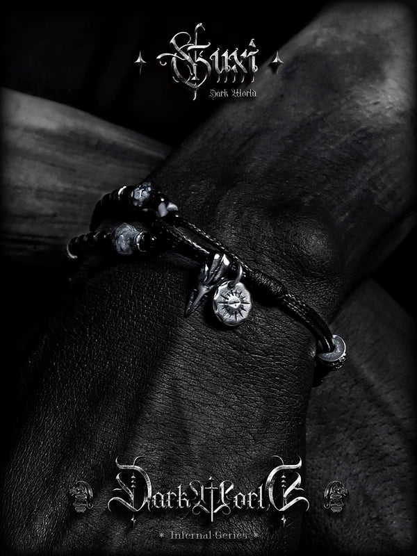 Black Woven Beaded Bracelet 5