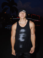 Blurred Graphic Print Knit Tank Top 1