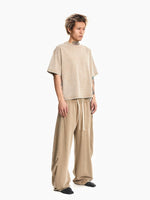 Boxy Distressed Short Sleeve Pants Set 4