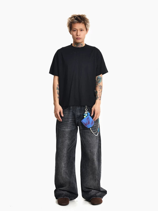 Boxy Fit Distressed T-Shirt 5