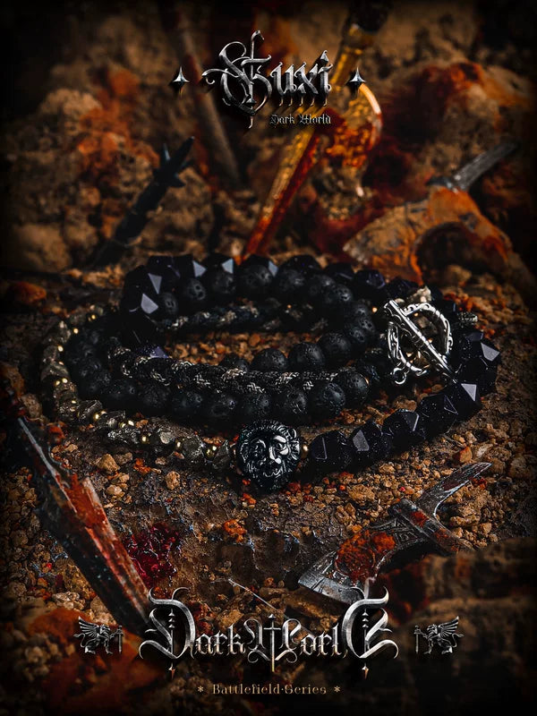 Braided Beaded Bracelet Set 4