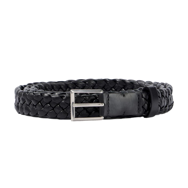 Braided Leather Pants Belt 1