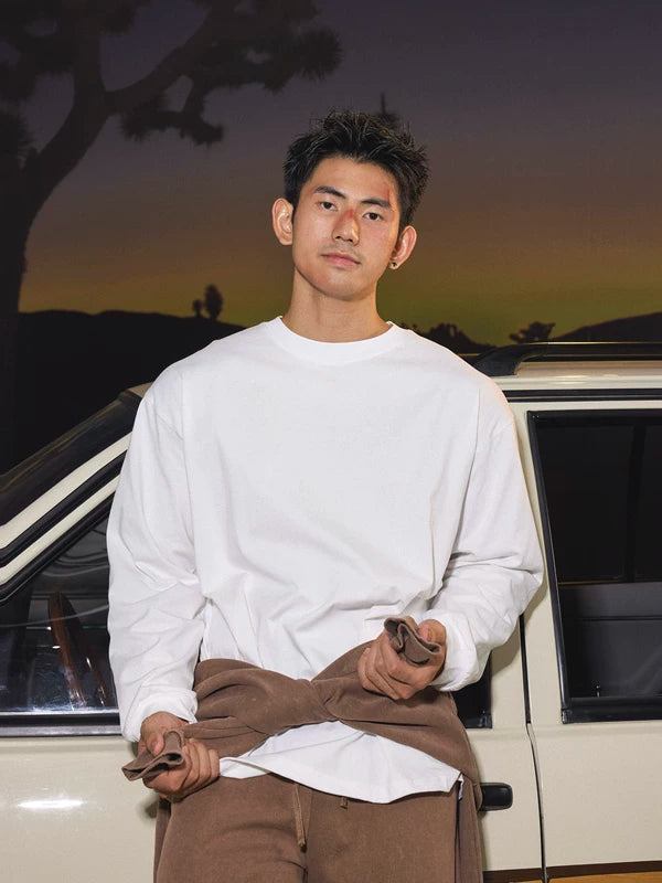Breathable Crew Neck Long Sleeve T-Shirt 1