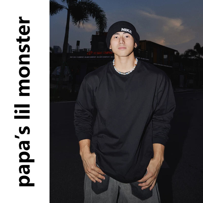 6109357486979,6109357486980,6109357486981,6109357486982,6109357486983, Breathable Crew Neck Long Sleeve T-Shirt