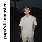 5966429106548,5966429106549,5966429106550,5966429106551, Cable Knit Short-Sleeve Polo Shirt