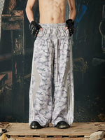Camo Wide-Leg Athletic Track Pants 2
