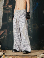 Camo Wide-Leg Athletic Track Pants 4