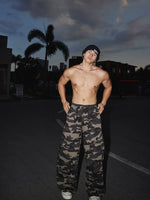 Camo Wide-Leg Elastic Waist Pants 1