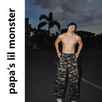 5949127441600,5949127441601,5949127441602,5949127441603, Camo Wide-Leg Elastic Waist Pants