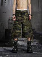 Camouflage Cargo Capri Pants 1