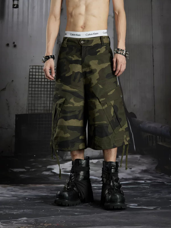 Camouflage Cargo Capri Pants 5