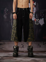 Camouflage Cargo Cropped Jeans 1