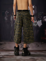 Camouflage Cargo Cropped Jeans 3