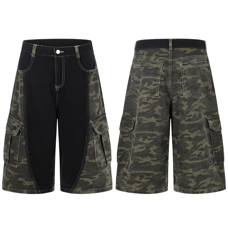 6076646176348,6076646176349,6076646176350,6076646176351, Camouflage Cargo Cropped Jeans