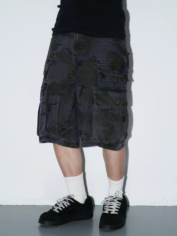 Camouflage Cargo Workwear Capri Pants 2