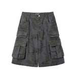 5890662476047,5890662476048,5890662476049,5890662476050, Camouflage Cargo Workwear Capri Pants