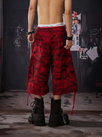 Camouflage Cotton Capri Pants 3