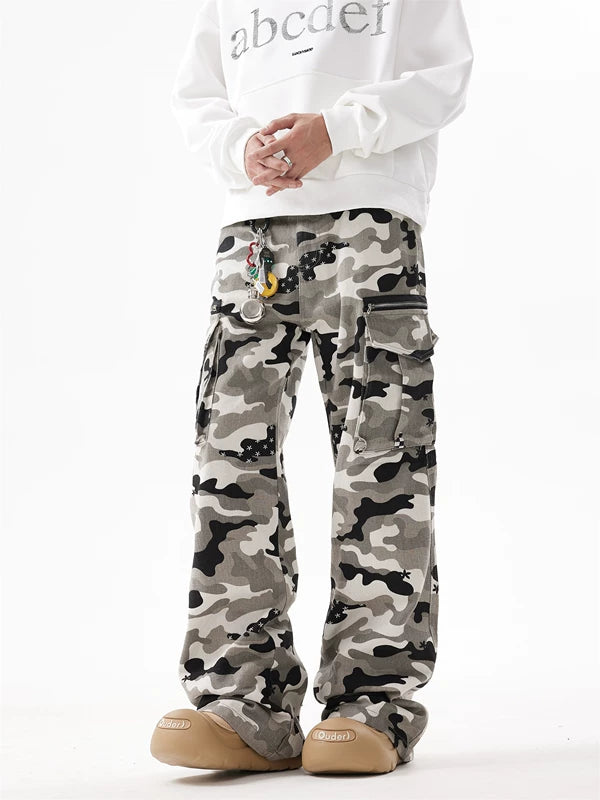 Camouflage Multi-Pocket Cargo Streetwear Pants 1