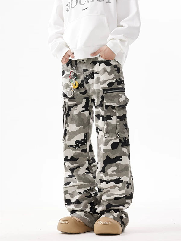 Camouflage Multi-Pocket Cargo Streetwear Pants 2