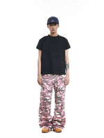 Camouflage Multi-Pocket Flared Cargo Pants 4