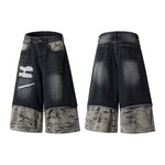 6077502029840,6077502029841,6077502029842,6077502029843,6077502029844, Camouflage Patchwork Wide-Leg Denim Pants