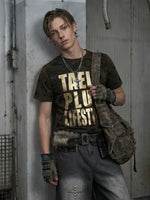 Camouflage Print Crew Neck T-Shirt 1