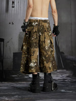 Camouflage Wide-Leg Cargo Pants 4