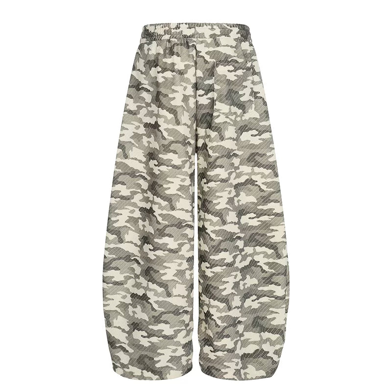6033009717828,6033009717829,6033009717830,6033009717831, Camouflage Wide Leg Drawstring Sweatpants