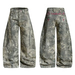 6162682587097,6162682587098,6162682587099,6162682587100,6162682587101, Camouflage Wide-Leg Loose Fit Pants