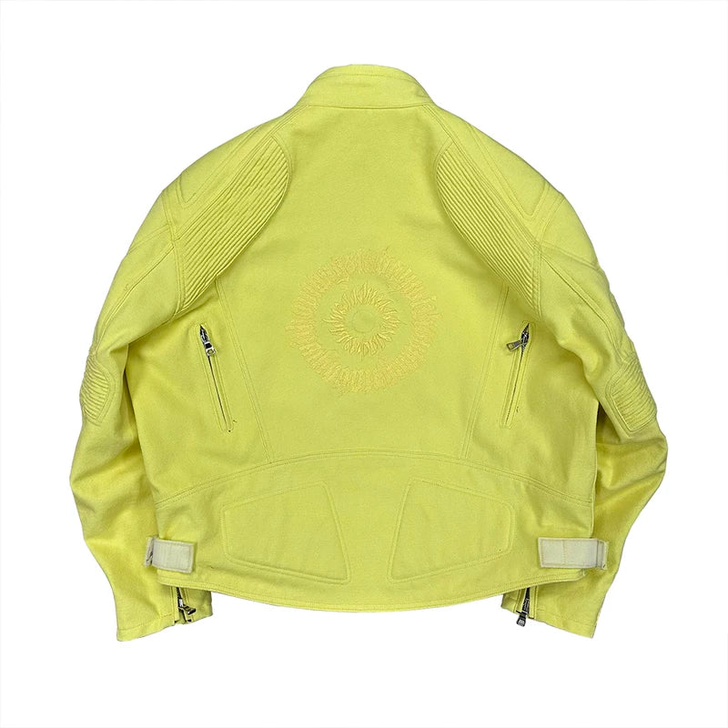 Canvas Embroidered Motorcycle Racing Jacket 2