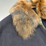 Canvas Flight Jacket with Removable Shearling Collar 5