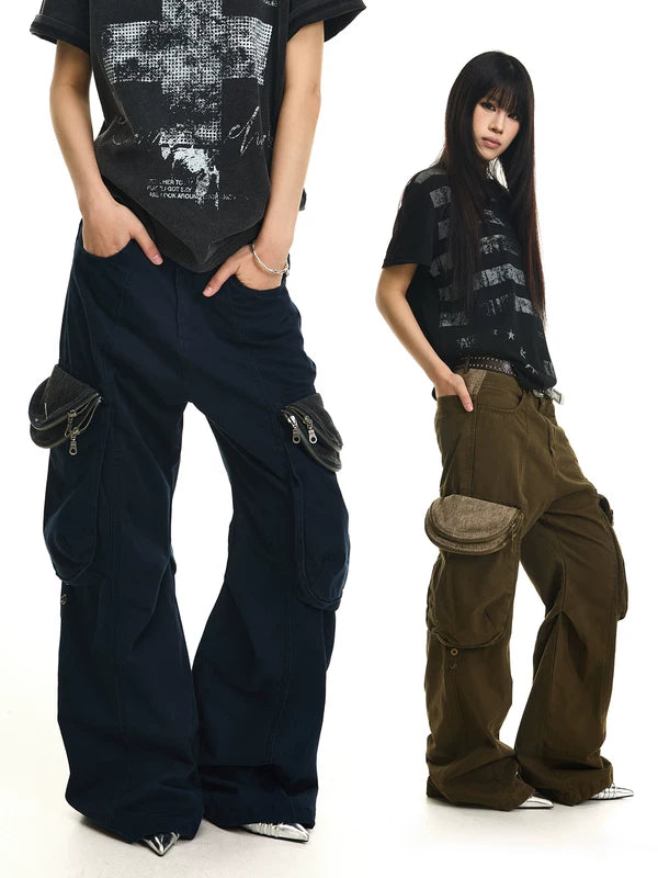 Cargo Pants with Flap Pockets 1