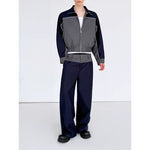 Casual Colorblock Jacket and Wide-Leg Pants Set 3