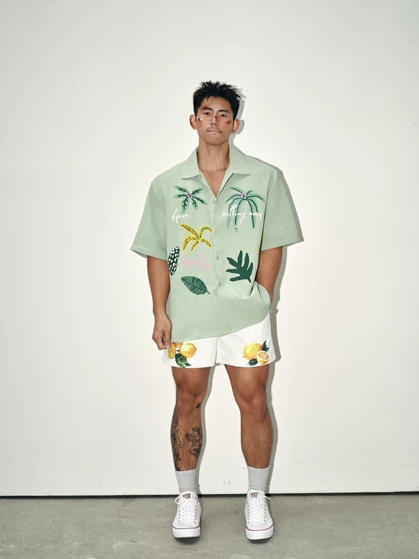 Casual Floral Print Short-Sleeve Shirt 2