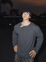 Casual Henley Collar Long-Sleeve Knit Sweater 3