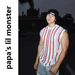6242731007940,6242731007941,6242731007942, Casual Striped Knit Sleeveless Vest