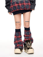 Checkered Fleece Oversized Hooded Sweatshirt 3