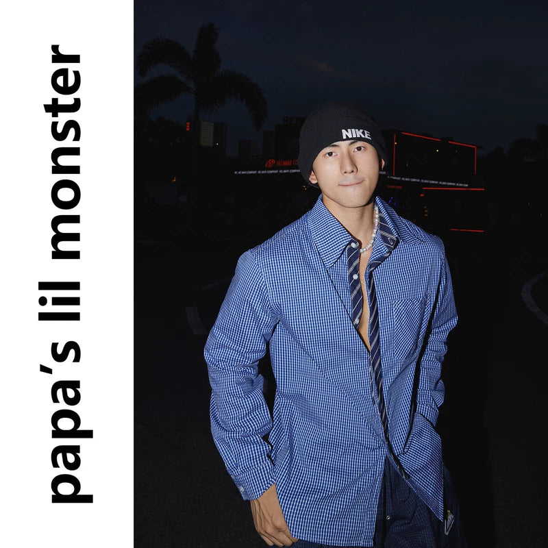 5925815740790,5925815740791,5925815740792,5925815740793, Checkered Long-Sleeve Shirt With Tie Design