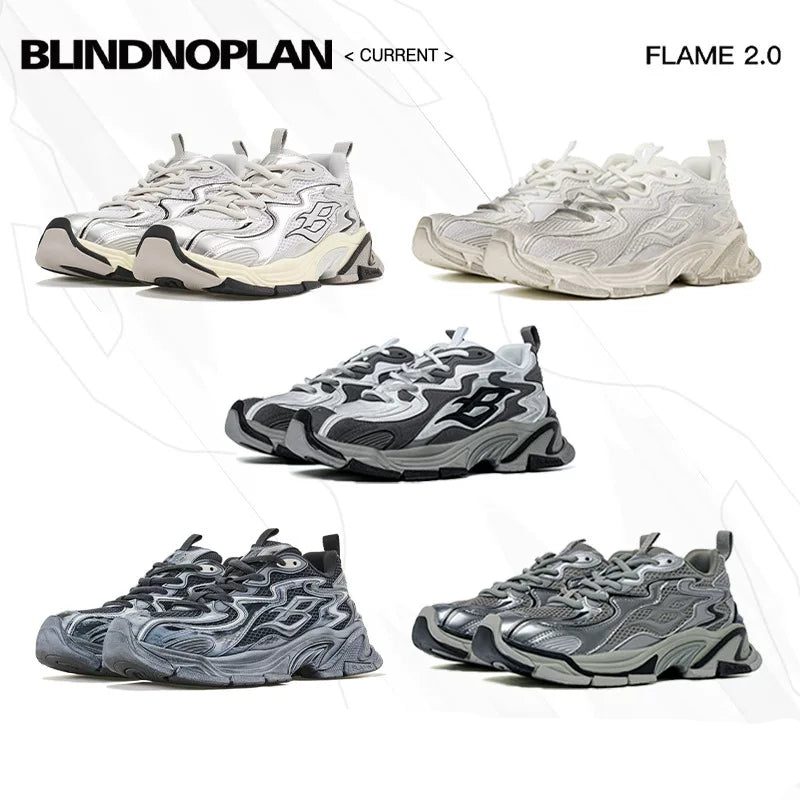 Chunky Thick-Soled Retro Running Sneakers