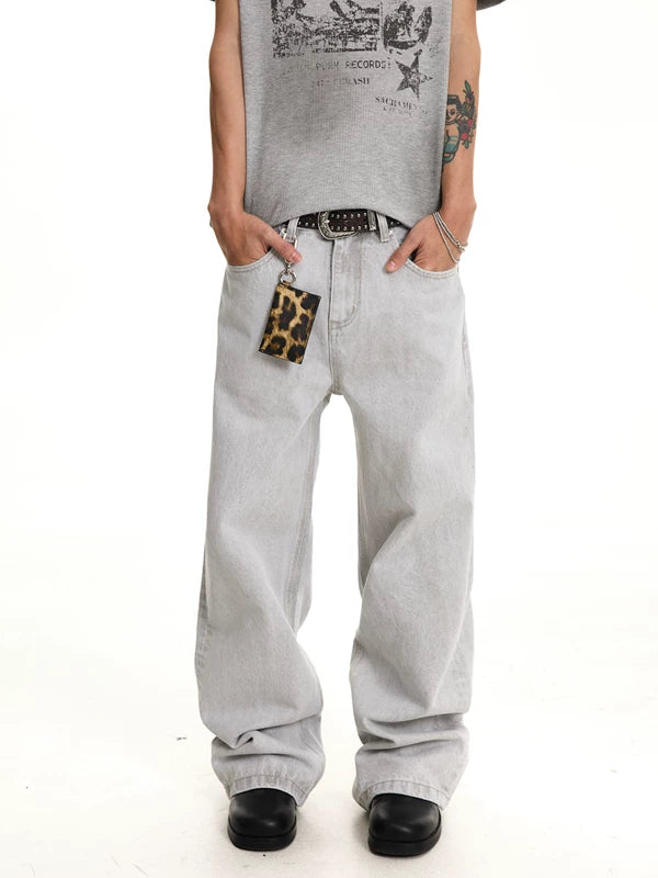 Classic Relaxed Fit Raw Denim Pants 2