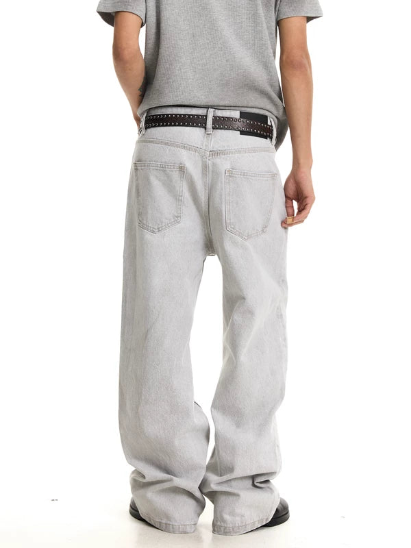 Classic Relaxed Fit Raw Denim Pants 3