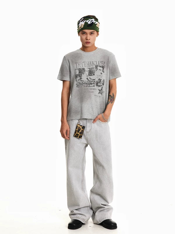 Classic Relaxed Fit Raw Denim Pants 4