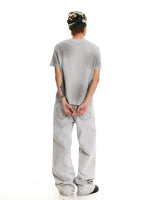 Classic Relaxed Fit Raw Denim Pants 5