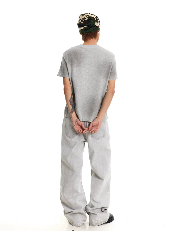 Classic Relaxed Fit Raw Denim Pants 5