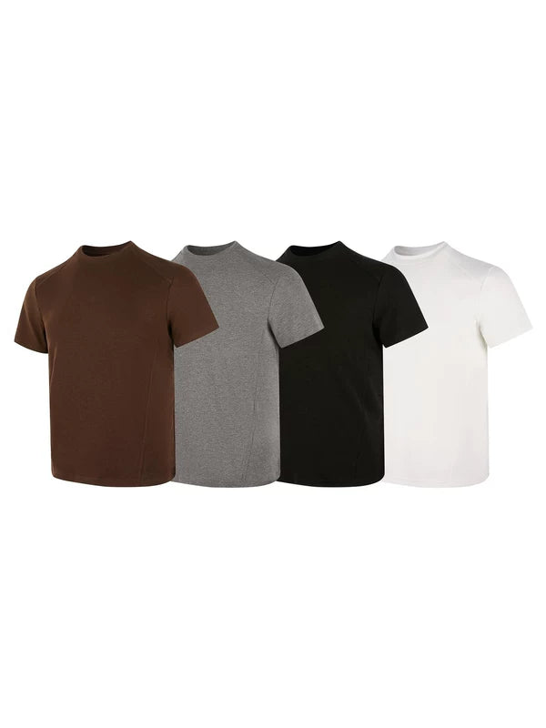 Cleanfit Mock Neck Short Sleeve T-Shirt 2