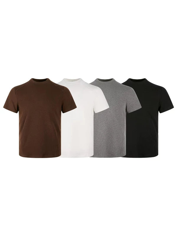 Cleanfit Mock Neck Short Sleeve T-Shirt 3