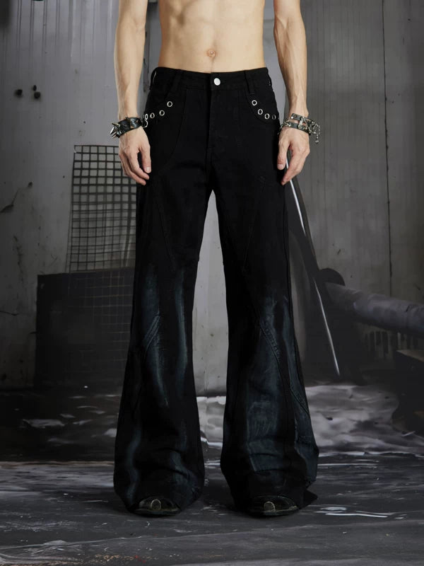 Coated Flared Pants 1